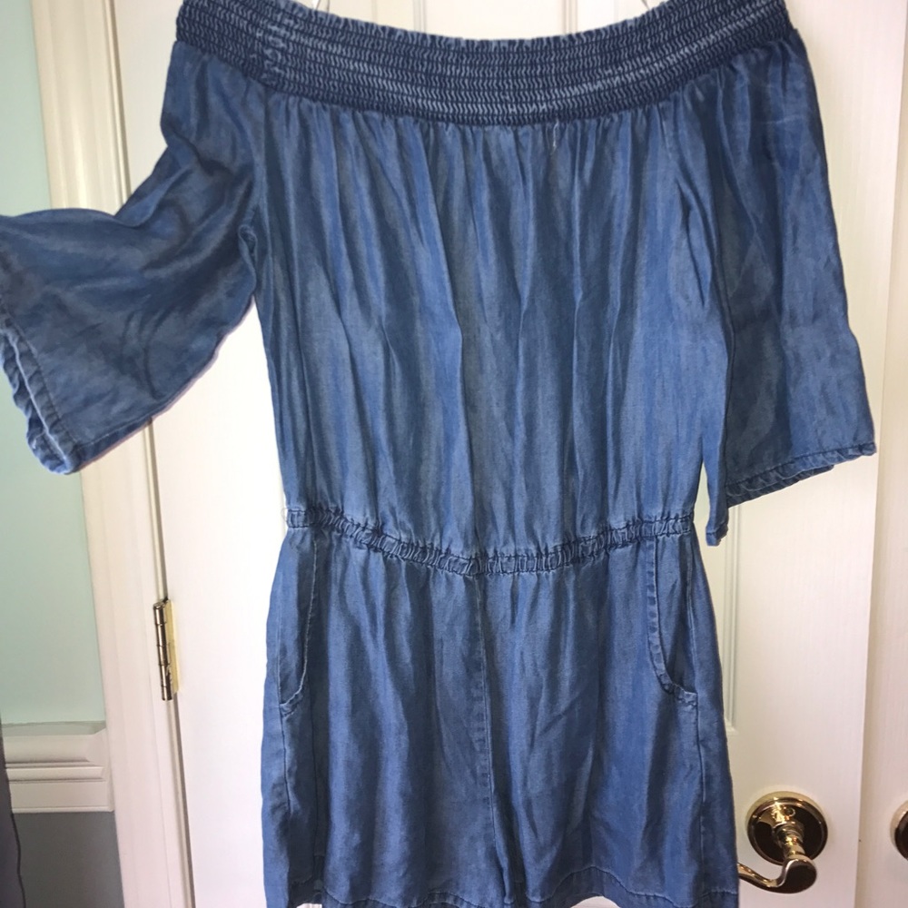 Denim Romper
